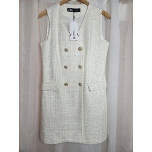 Zara S White Dress
